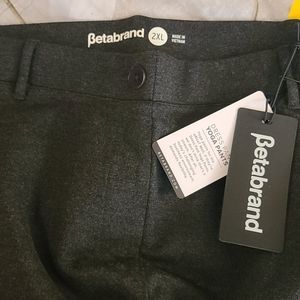Betabrand 2XL Bootcut Yoga Charcoal